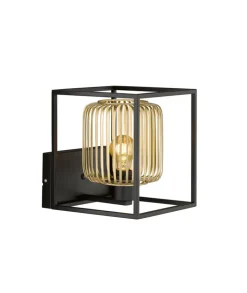 FISCHER & HONSEL Retrofit Wandleuchte CAYDO schwarz /goldfarbig
