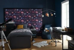 FISCHER & HONSEL Retrofit Tischlampe DINI 25 cm Rauchglas