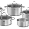 Fissler Kochtopfset PALERMO 5 tlg Edelstahl 18/10