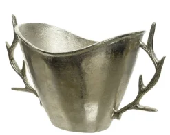 Flaschenkühler HIRSCH 22 cm silberfarbig