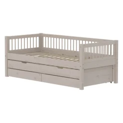 Kinder FLEXA Bett CLASSIC 90 x 200 cm grau