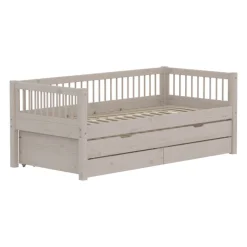 Kinder FLEXA Bett CLASSIC 90 x 200 cm grau