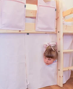 Kinder FLEXA Kinderbettvorhang DAWN 110 x 77 cm Rosa