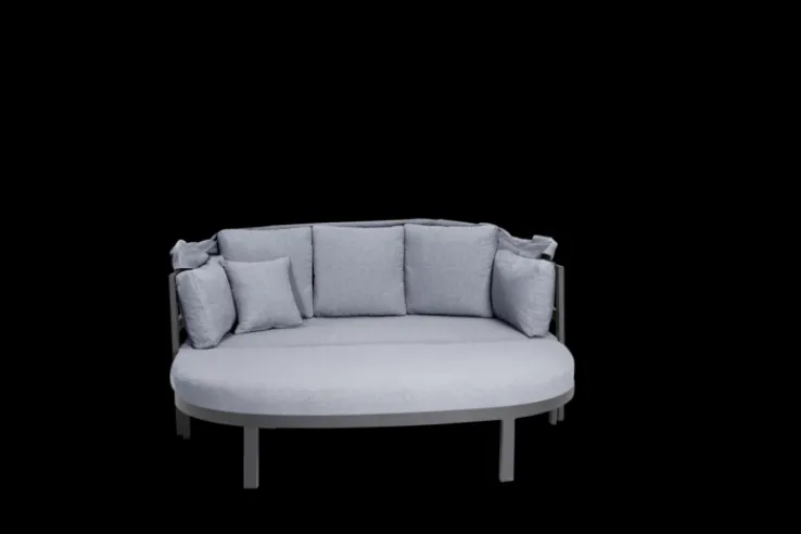 Garden FLAIR Daybed Sonneninsel DALLAS 4-tlg anthrazit /grau