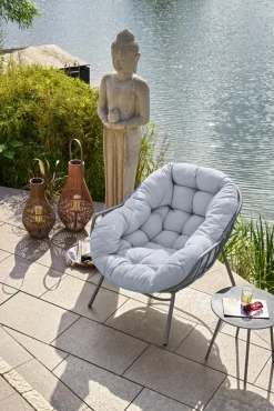 Garden FLAIR Garten Beistelltisch RHEOS 50 cm anthrazit