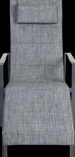 Garden FLAIR Garten Liegestuhl RIBA anthrazit /dunkelgrau