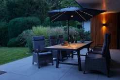 Garden FLAIR Garten Positionsstuhl LENA Omega braun