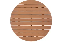 Garden FLAIR Garten-Beistelltisch SUSI 56 cm grau /Teakholz