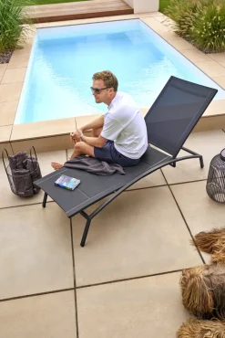 Garden FLAIR Gartenliege RANA anthrazit