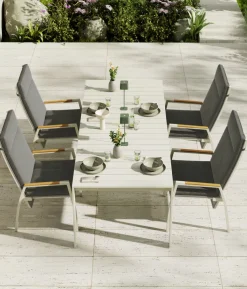 Garden FLAIR Gartentisch ROEN 257-295 x 100 cm taupe