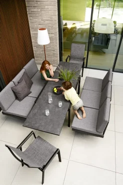 Garden FLAIR Gartentisch RON 200 x 90 cm anthrazit