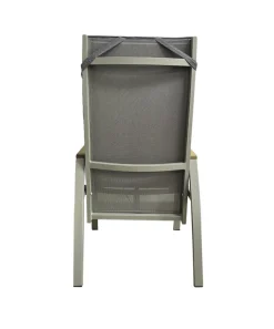 Garden FLAIR Positionsstuhl Garten LANA 2er Set taupe /grau