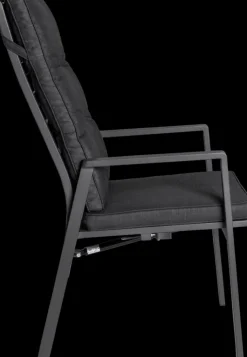 Garden FLAIR Positionsstuhl Garten LUNA A 2er Set anthrazit /anthrazit