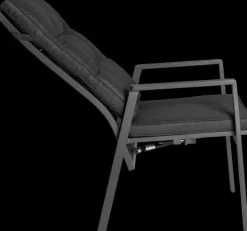 Garden FLAIR Positionsstuhl Garten LUNA A 2er Set anthrazit /anthrazit