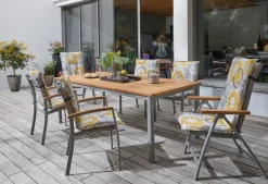 Garden FLAIR Stapelstuhl Garten SALZBURG 88 cm Alu /hellgrau