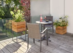 Garden FLAIR Stapelstuhl Garten LAURA omega grau