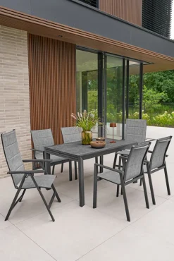 Garden FLAIR Stapelstuhl Garten RON XXL anthrazit /mixgrau