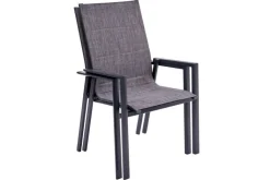 Garden FLAIR Stapelstuhl Garten RON XXL anthrazit /mixgrau