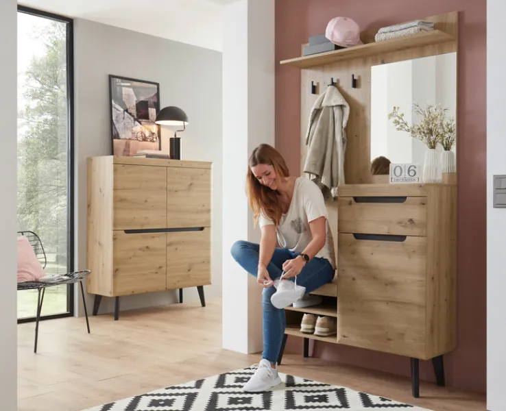 Garderobe TORGE Artisan Eiche