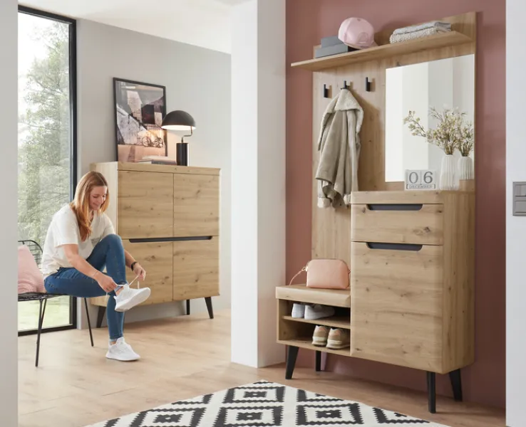Garderobe TORGE Artisan Eiche