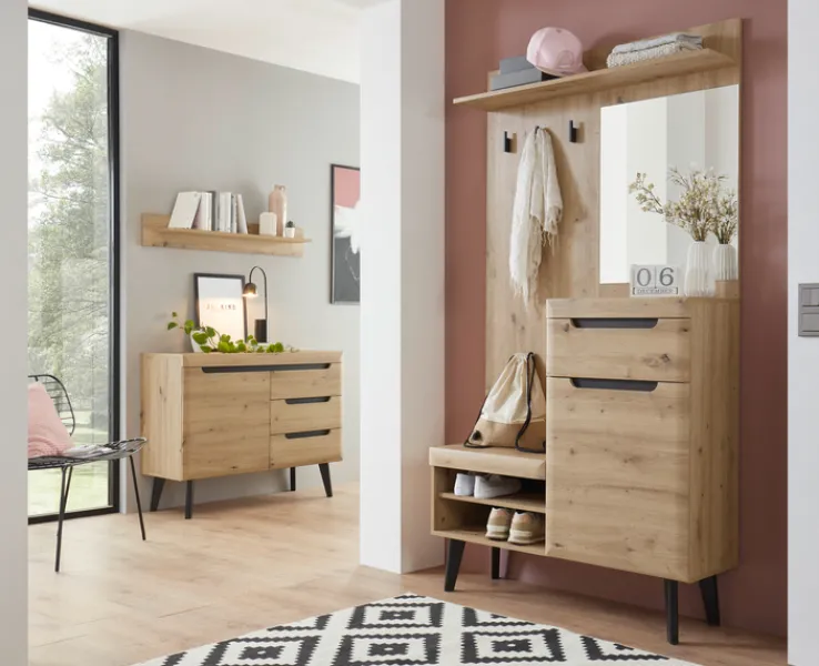 Garderobe TORGE Artisan Eiche