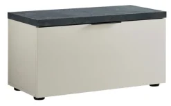 Garderobenbank REPORT 80 x 42 cm weiß Hochglanz lackiert