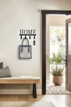 Garderobenhaken NICI 25 x 13 cm schwarz