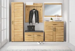 QUARTIER Garderobenpaneel CORTINA 93 x 110 cm Eiche braun