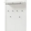 Garderobenpaneel FLORENZ 107 x 153 cm weiß/braun