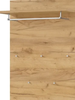 Garderobenpaneel LEVI 75 x 106 cm braun