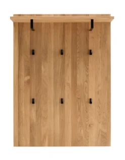 Garderobenpaneel LIDO 80 x 91 cm Astige Eiche massiv naturbelassen geölt