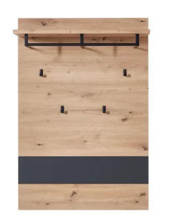 Garderobenpaneel MEMPHIS 80 x 118 cm Artisan Eiche/Graphitgrau