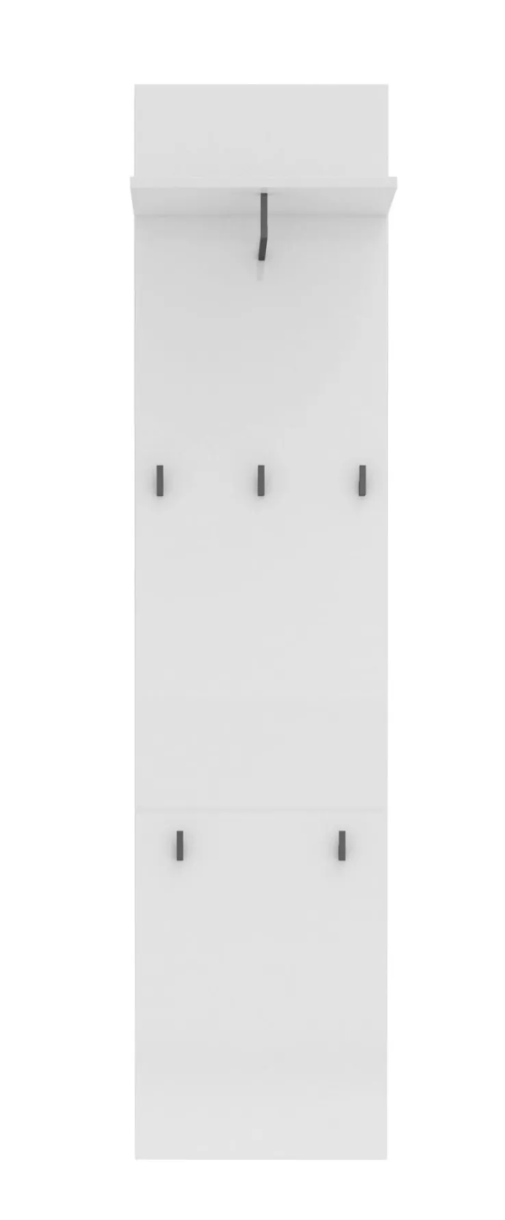 Garderobenpaneel VERONA 40 x 170 cm weiß Lack Dekor