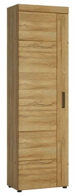 QUARTIER Garderobenschrank CORTINA 58 x 195 cm Eiche braun