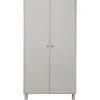 Garderobenschrank MADU 100 x 195 cm cloud grey/goldfarbig