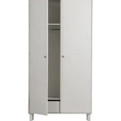 Garderobenschrank MADU 100 x 195 cm cloud grey/goldfarbig