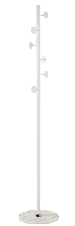 Garderobenständer 35 x 35 cm weiß/braun