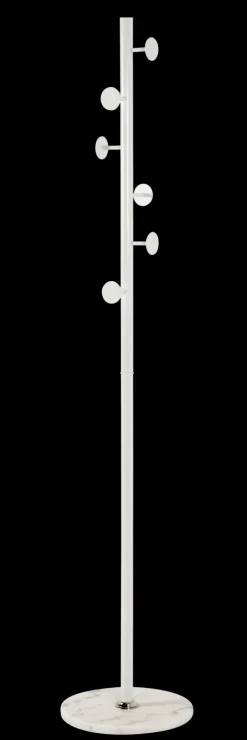 Garderobenständer 35 x 35 cm weiß/braun