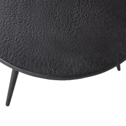 Garten Beistelltisch SUZE 2-teilig schwarz