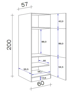 QUARTIER Geräteumbauschrank Wito Weiß