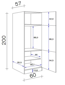 QUARTIER Geräteumbauschrank Wito Weiß