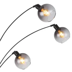 GLOBO Bogenlampe SEYMOUR 5-flg schwarz