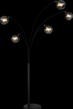 GLOBO Bogenlampe SEYMOUR 5-flg schwarz