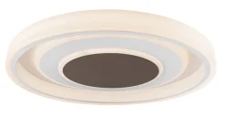 GLOBO CCT LED Deckenlampe GOFFI 69 cm weiß/braun