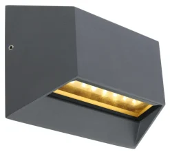 GLOBO LED Außenwandleuchte HONNA 14,8 cm anthrazit