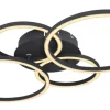 GLOBO LED Deckenlampe KENDY 65,5 x 40,6 cm schwarz