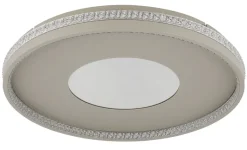 GLOBO LED Deckenlampe SHIRLEY 50 cm sandfarbig