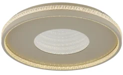 GLOBO LED Deckenlampe SHIRLEY 50 cm sandfarbig