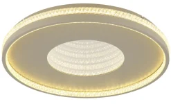 GLOBO LED Deckenlampe SHIRLEY 50 cm sandfarbig