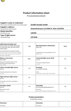 GLOBO LED Leuchtmittel Stiftsockel G9 / 2 Watt opal